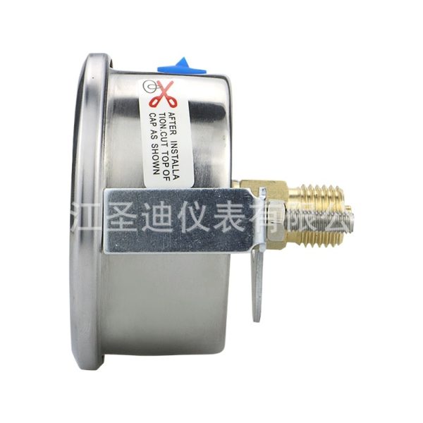 Axial Bezel-Type Seismic Pressure Gauge YN60ZK (60mm, 0-0.6MPa Range, 2.5 Accuracy) for Industrial Applications - รูปภาพ 3