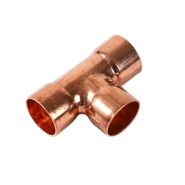 TP2 Pure Copper Equal Diameter Tee Connector Pipe Fitting for HVAC R410 Systems (OD 6mm-133mm, Thickened High Pressure Resistant) - Image 2
