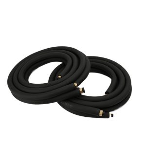 Split AC Copper Tube Insulation Line Set (6*0.6, 12*0.7mm) for Home Mini Split Units 1.5-2 HP, Universal Refrigerant Pipe, Factory Customize
