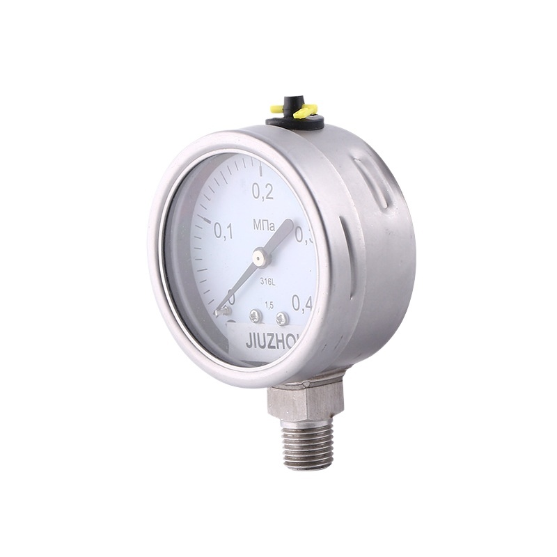 Integrated Radial All-Steel Pressure Gauge (63mm) - Jiuzhou Brand - Oil Filled & Shock Resistant - Replaces 0-2kgf/cm2/psi - Image 3