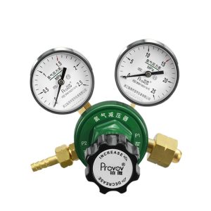 Full Brass Hydrogen Gas Regulator (2.5 MPa) for Industrial Applications, Replaces YQQ-07J