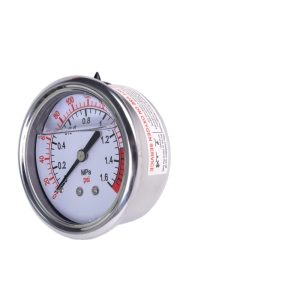 HU BEN Water Purifier Pressure Gauge (0-1.6 MPa/0-230 psi) Oil Filled, Vibration Resistant, Stainless Steel, for Water Treatment Systems