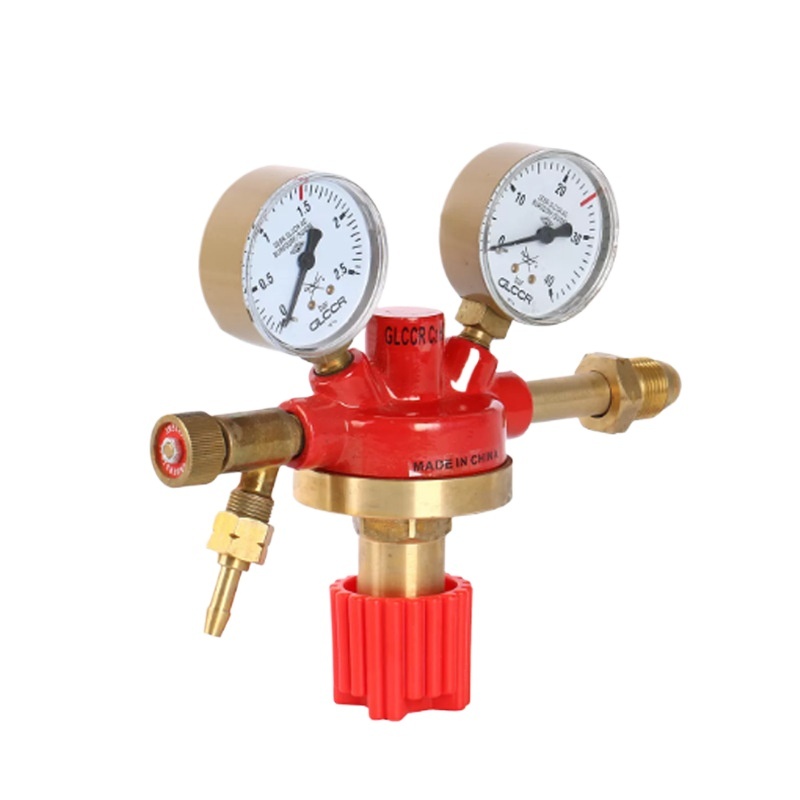 GLOOR Oxygen Regulator Dual Gauge Pressure Reducer (0-25Mpa Inlet, 1.25Mpa Outlet) for Welding Systems - Image 4