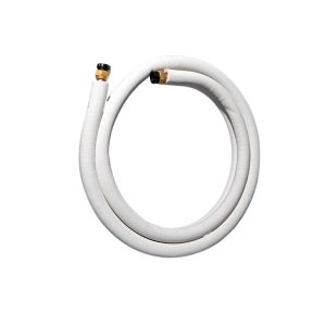Universal Pure Copper Refrigerant Line Set (12.7*0.6+19.05*0.8) with White Embossed Insulation for HVAC Split Systems, 3-9 Meter Length for 1-5P AC Units