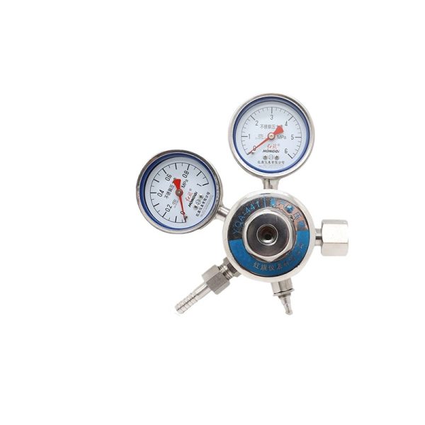 Hongqi YQA-411 Series Gas Pressure Reducer Regulator for Ammonia, Hydrogen, Nitrogen, CO2, Propane, Air - Multiple Models for Industrial and Scientific Use - Imej 3