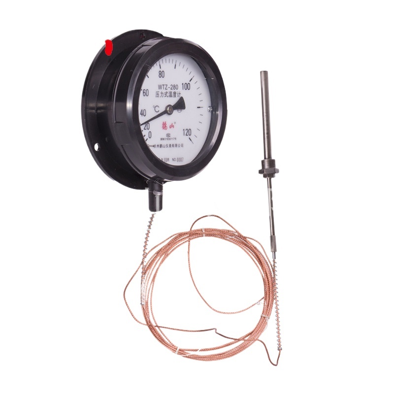 Watz WTZ-280 Pressure Thermometer (0-120℃, 150mm Gauge, 3000mm Capillary) for HVAC Systems - Image 2