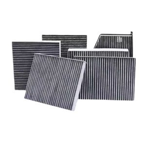 Activated Carbon Cabin Air Filter Replacement (Folded Filter Element) for Toyota Camry Corolla, High Efficiency Air Purification