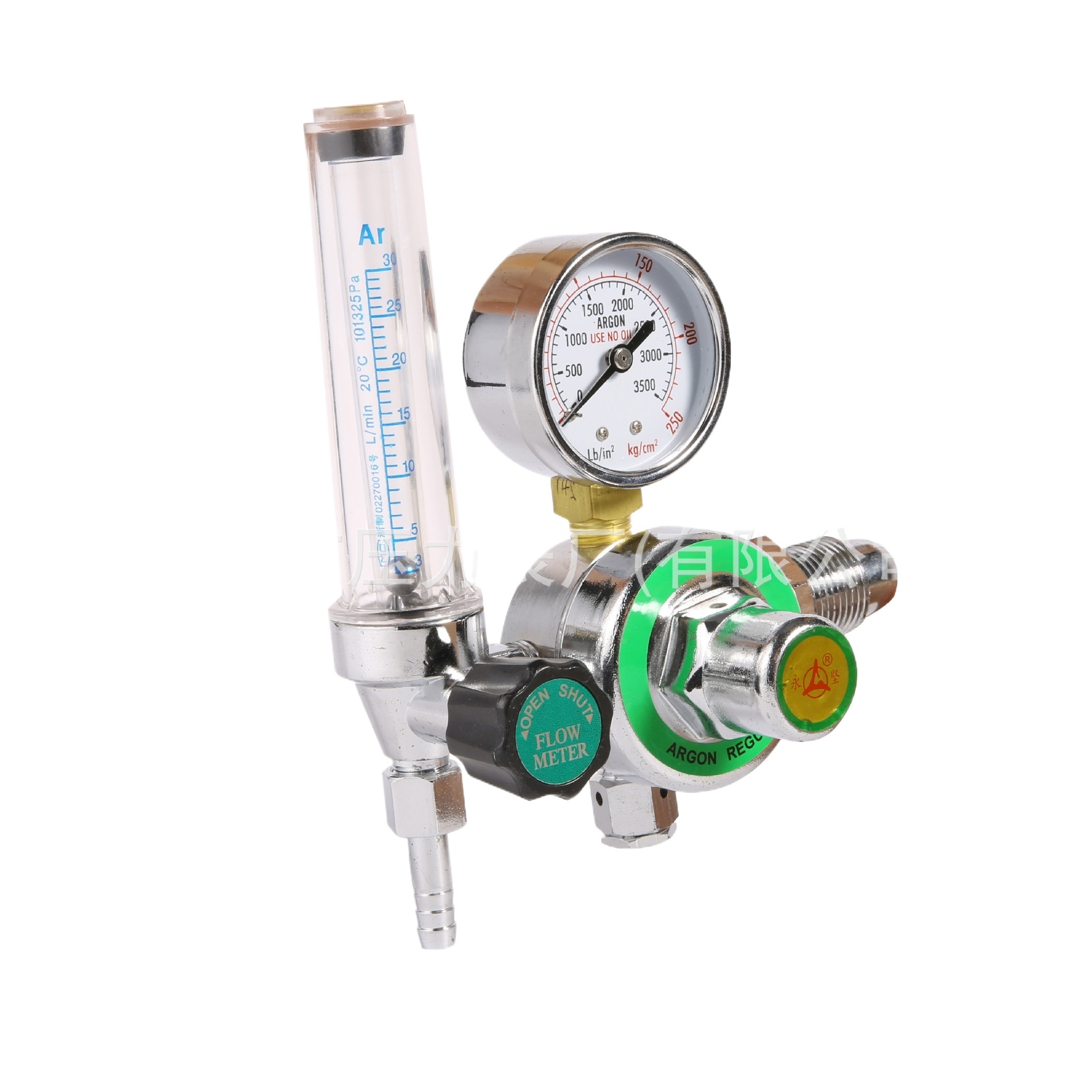 Argon Gas Pressure Regulator with Flow Meter (0-30L/min, 0-25MPa) for MIG/TIG Welding/Cutting - Image 3
