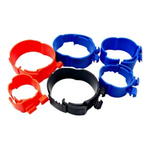 HVAC Central Air Conditioner Pipe Clamp Hanger Strap Wire Clip (45mm, 75mm) (Orange, Blue, Black) for Central AC Systems