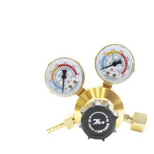 Full Copper Flat Bottom Oxygen Pressure Reducer YQY07-C Regulator for Oxygen Gas Supply (0-15 MPa)