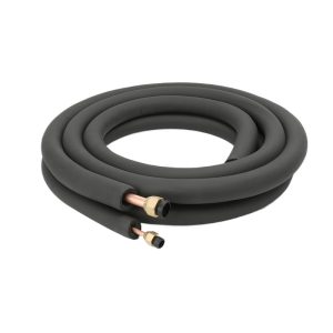 Reinforced HVAC Copper Tube Kit (6/12mm, 2P) with Insulation for Air Conditioner Installation - Replaces Universal AC Extension Line