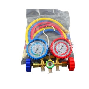 Automotive AC Refrigerant Manifold Gauge Set (R12 R22 R134 R410 R502) for HVAC System Charging