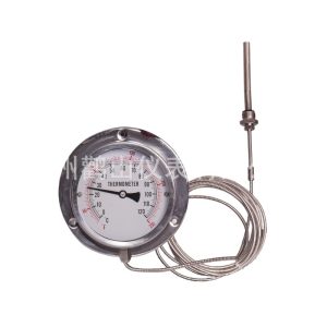 Industrial Pressure Thermometer (0-150C/30-250F, 100mm Dial, Stainless Steel) for HVAC Systems
