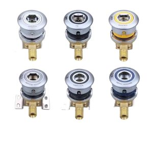 Medical Gas Outlet Terminal Unit for Oxygen, Air, Vacuum, CO2, Nitrogen, Nitrous Oxide - Wall Mount Interface with Shut-Off Valve for Central Gas Supply Systems (Oxygen)