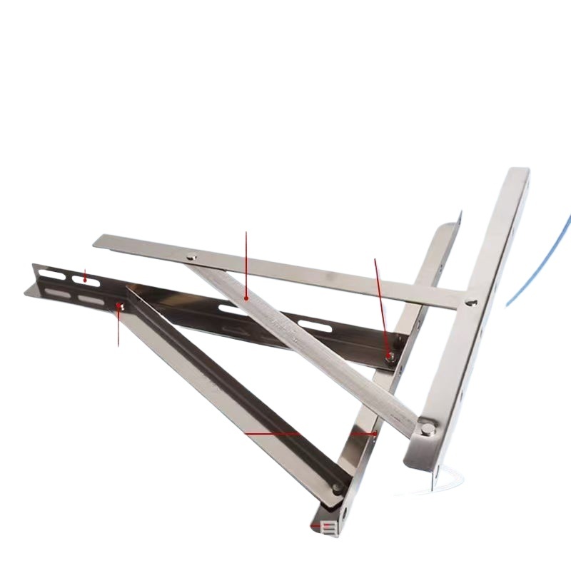 Thickened Stainless Steel AC Outdoor Unit Bracket (1-3P Universal) for All Brands AC Units, Replaces 42 - Image 2