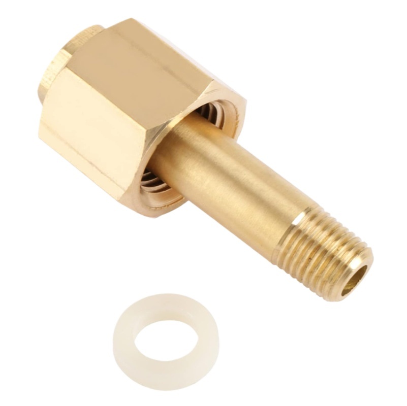 Brass Oxygen Regulator Inlet Stem Inlet Adapter Outlet Nut Rod Hose Connector Nipple & Nut (W055*15*4*Copper) for Oxygen Gas Systems - Image 2