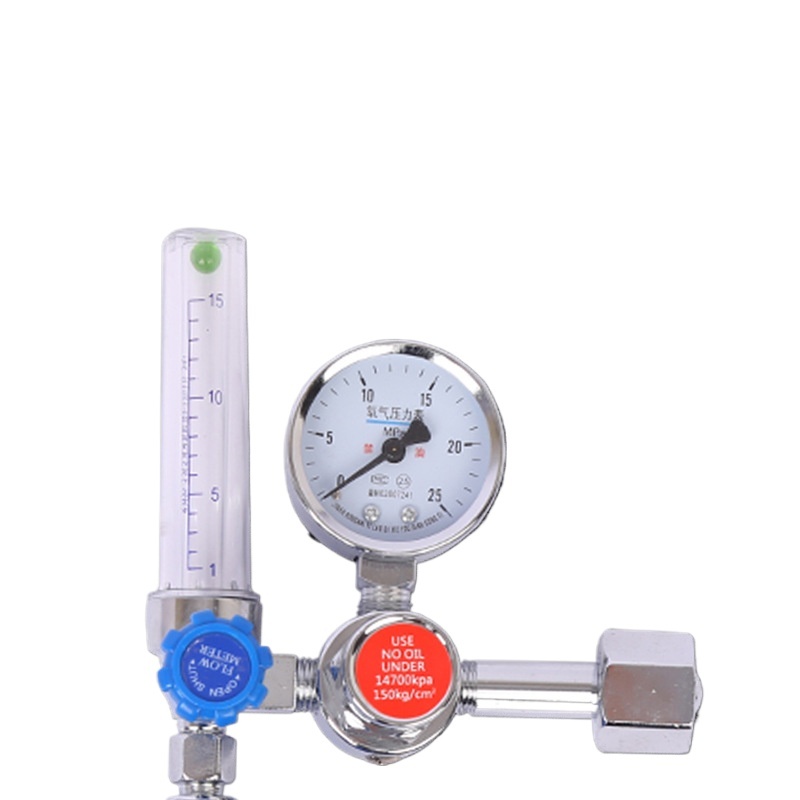 Medical Oxygen Regulator with Flowmeter Humidifier - Float Type Oxygen Inhaler for Hospital Home Use - Image 3