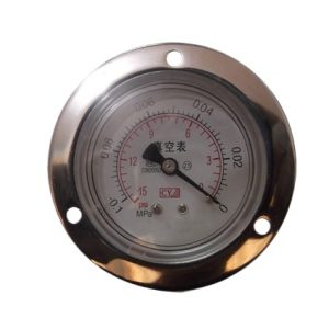 Y60ZT Axial Pressure Gauge (0-0.1, -0.1-0, -0.1-2.4 MPa, PSI) for General HVAC Systems