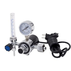 Heated CO2 Regulator Gas Flow Meter 36V 15L/min for MIG Welding Replaces Oxygen Regulators