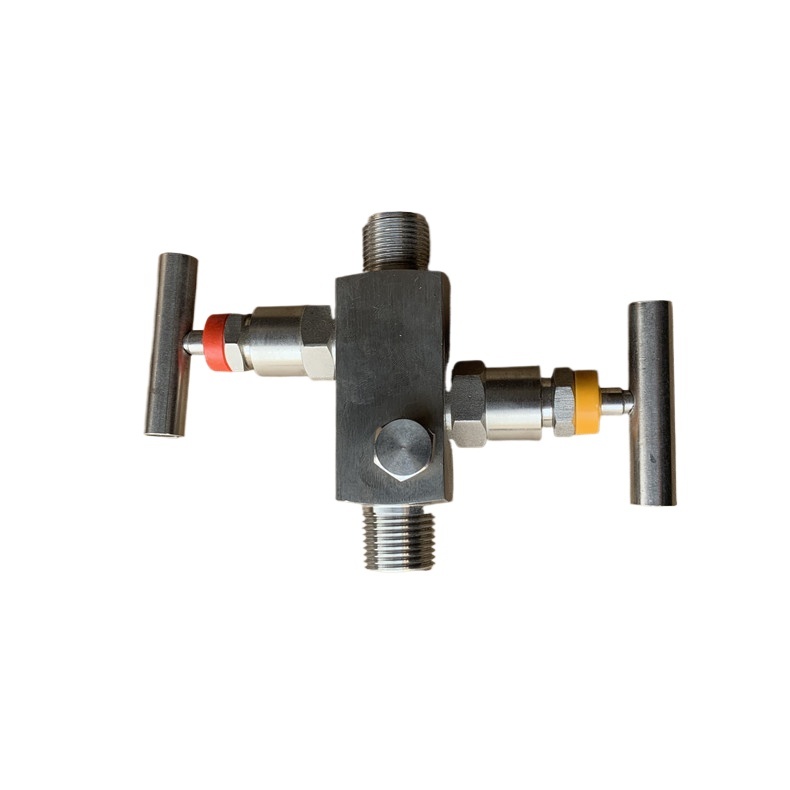 Two-Valve Manifold with Handles MAWP 25MPa MAWT 200°C Material 304 Stainless Steel for Pressure Transmitter EF-3 - Image 3