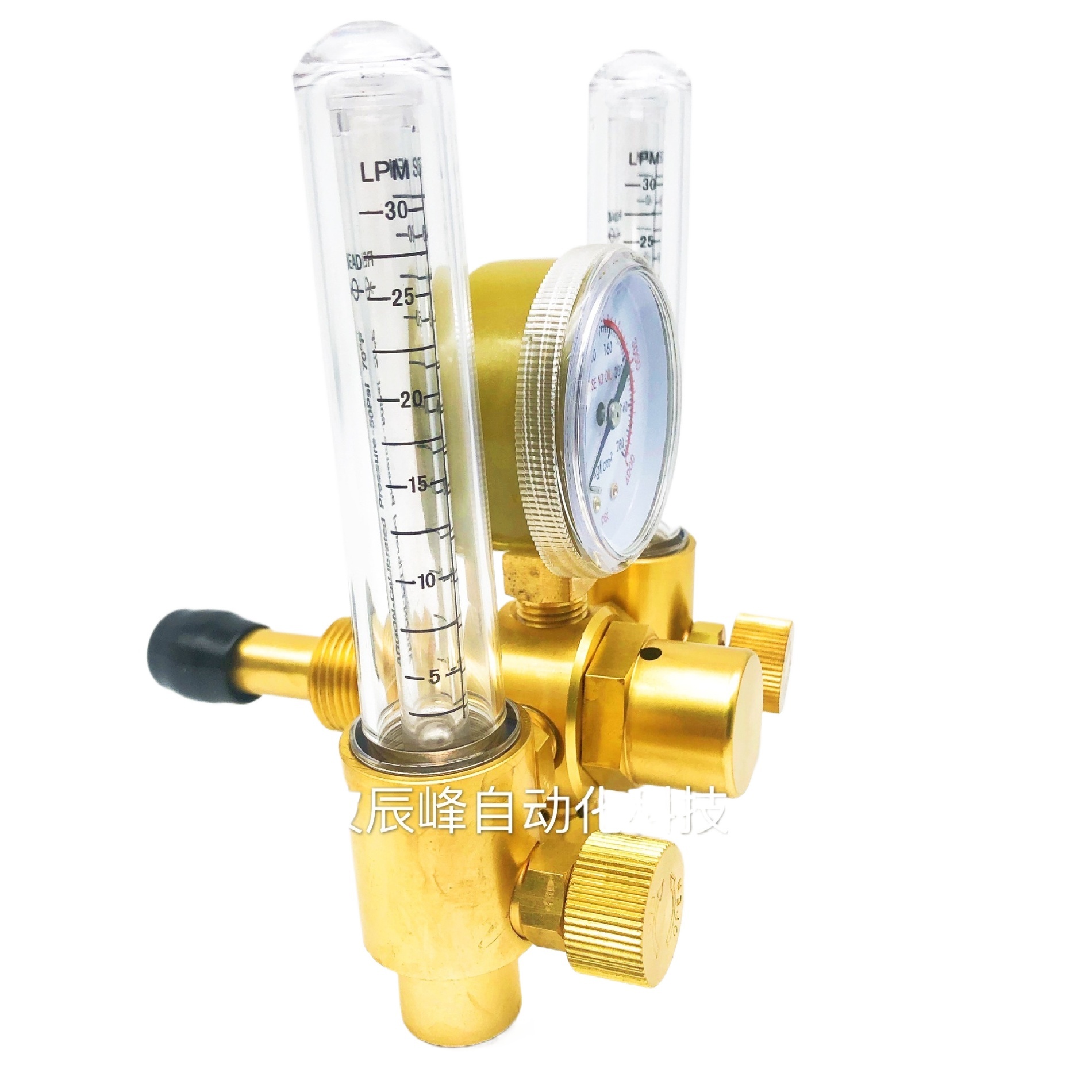 Dual Tube Argon Gas Pressure Reducer Regulator (0-25 MPa, 4000 psi) for Welding and Cutting - Image 2