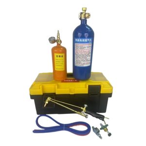 Portable Gas Cutting and Welding Kit with Oxygen & Acetylene Cylinders for Welding and Brazing