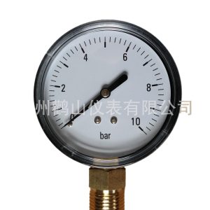 General Pressure Gauge Y75 ABS Plastic Case Pressure Meter 0-10 bar G1/2 Thread
