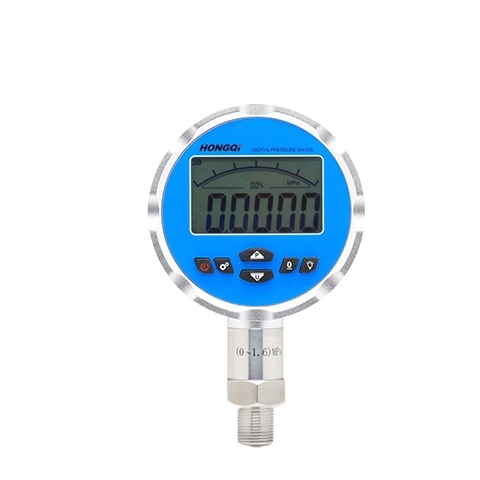 Hongqi HQ-711 Digital Pressure Gauge Stainless Steel Precision Display Meter Axial Radial Manometer - Image 3
