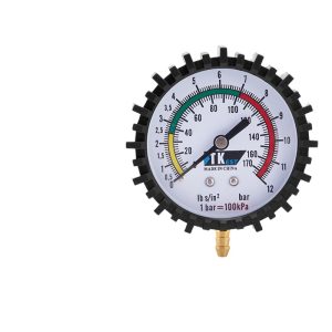 Automotive Tire Pressure Gauge Plug-in Pressure Meter (0-12kg/0-170 psi, 70mm Dial) for Car Tire Inflator Air Gun
