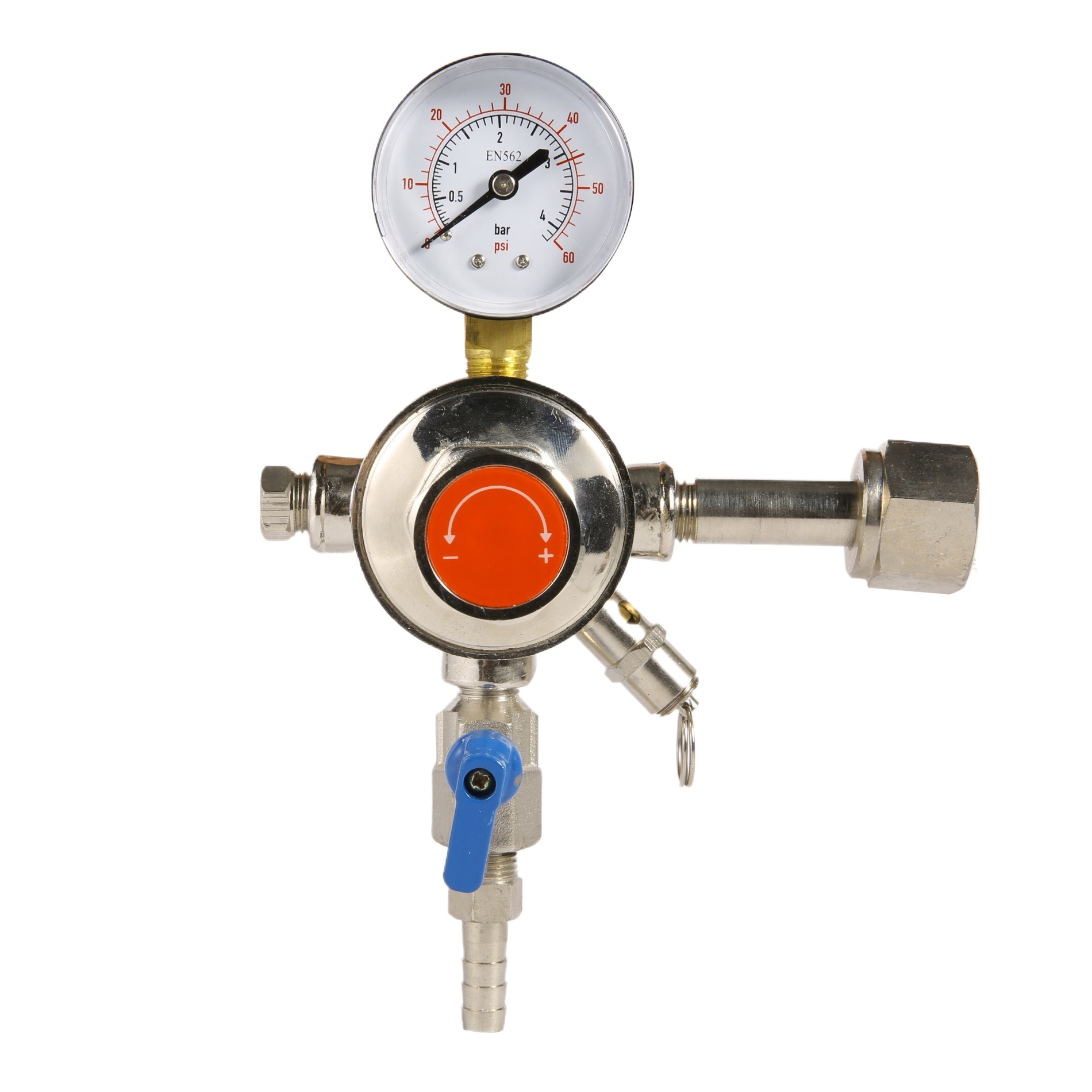 Stainless Steel CO2 Gas Pressure Reducer Regulator Valve with Gauges for Industrial Use Replaces CO2-13E - Image 4