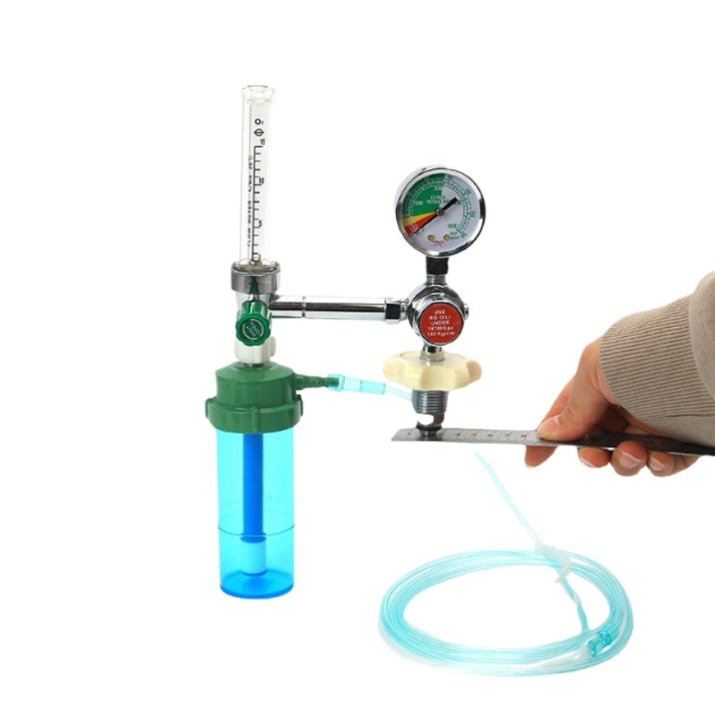 PT-R Oxygen Pressure Gauge Nasal Bovine Vertical Inlet Float Oxygen Inhaler for Medical Gas Supply Systems - Image 3
