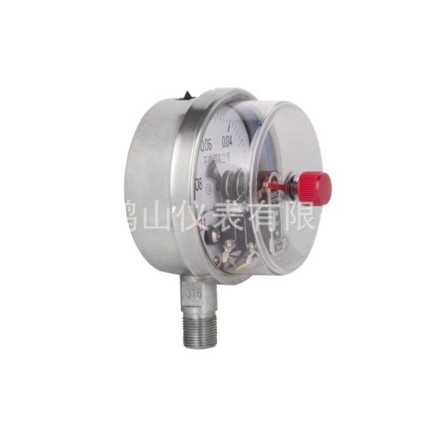 Stainless Steel Electric Contact Pressure Gauge YXC100BF (-0.1-0/0.1-2.4 Range, 1.6 Accuracy, Radial Connection) for General Industrial HVAC Applications, Replaces Standard Vacuum Pressure Meters - Изображение 2