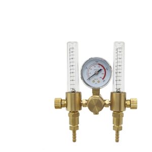 Dual Flow Gas Pressure Regulator (0-15MPa) with Main Alloy Body for Oxygen Gas Applications