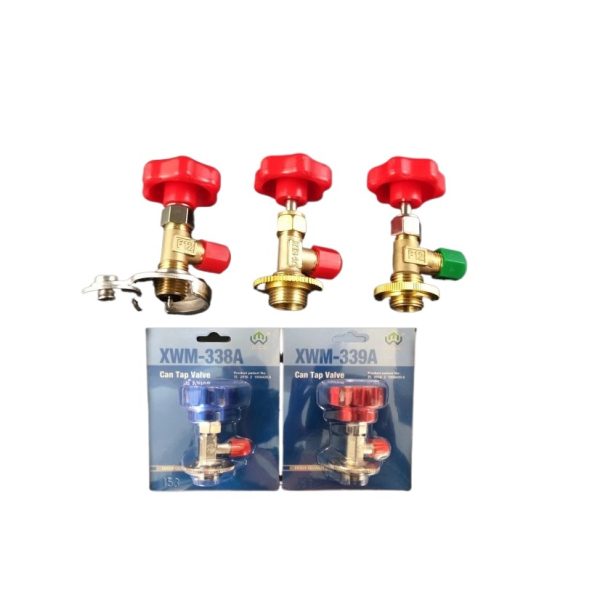 Refrigerant Can Tap Valve F12 R22 R134A HVAC Tool for Small Refrigerant Cans Replaces XWM-338A XWM-339A