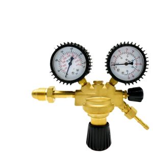 Italian Style CO2 Gas Pressure Reducer Regulator Gauge for Industrial Welding