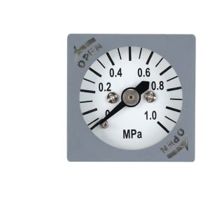 Embedded Square Pressure Gauge (Y30 Type, 0-1.0 MPa) for Pneumatic Regulating Valves, Replaces Y27-1
