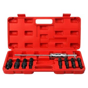 9-Piece Inner Bearing Puller Kit (45H Carbon Steel) for Wheel Hub Pilot Bushing Removal, Replaces Various Standard Pullers