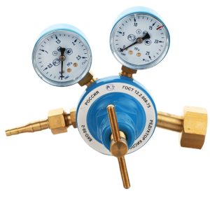 Oxygen Pressure Regulator BKO-50-2 (2.5-25 MPa) with Dual Gauges compatible with Oxygen Systems, Replaces GOST 12.2.008-75