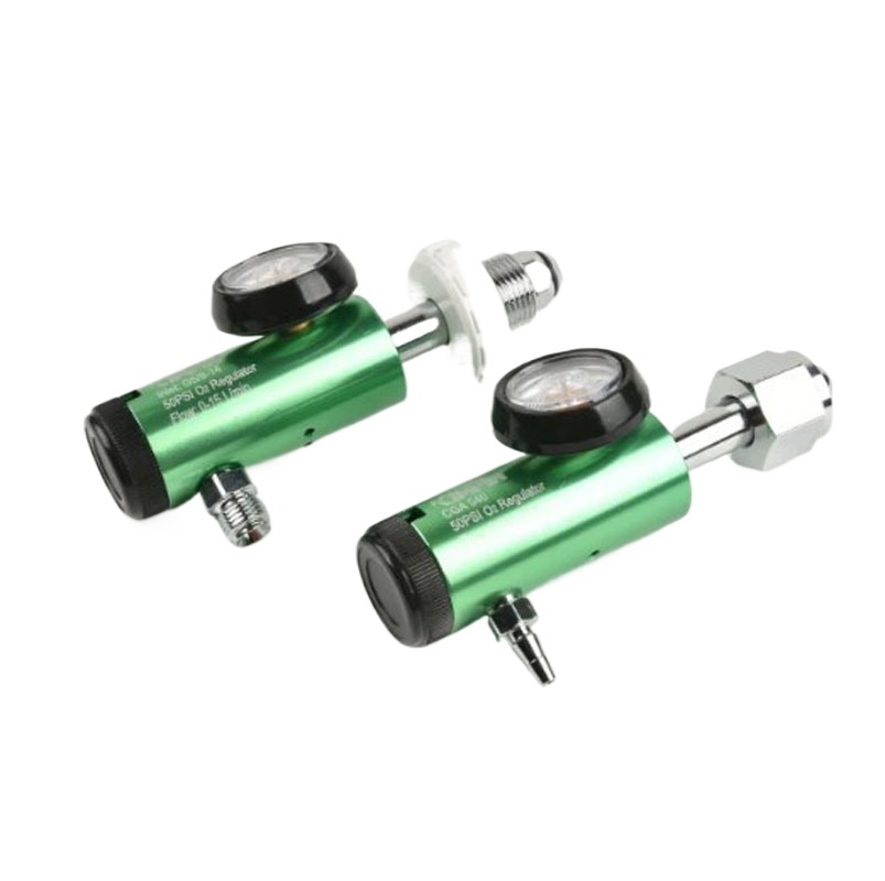 Portable Oxygen Regulator (0-15 L/min Flow, 3000 PSI Gauge) for CGA870/CGA540 Cylinders - Drop-Resistant Aluminum Design - Image 3