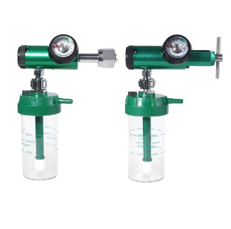 Oxygen Regulator (0-15 L/min Flow) with Humidifier Bottle and Tube for Medical Oxygen Cylinders, CGA540 - Image 5