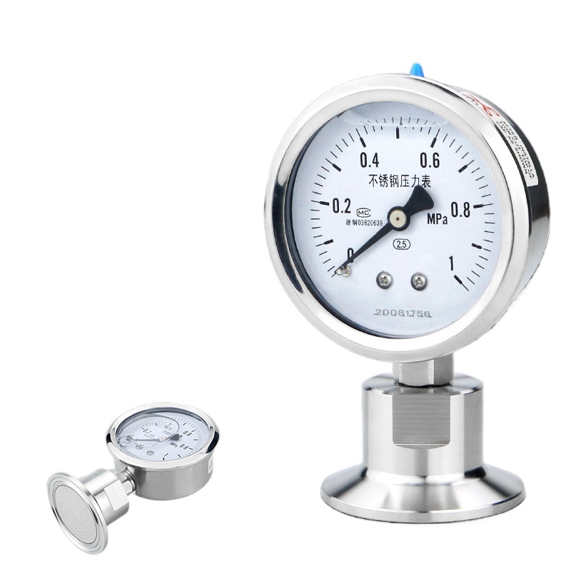 Sanitary Diaphragm Pressure Gauge (0-1 MPa, 2.5 Accuracy) with Clamp Connection for Food and Pharma Industry Compatible with Kaixuan Instruments - Image 2