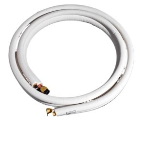 Universal HVAC Copper Line Set with Insulation (6.35mm x 0.6mm + 15.88mm x 0.7mm) - 5/8inch Copper Tube for Small 3P AC Units & Heat Pumps, Flexible & Bendable