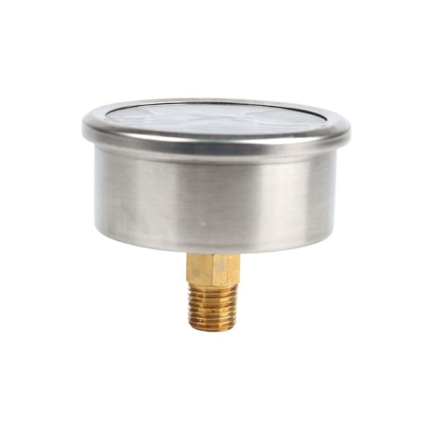 304 Stainless Steel Sealed Pressure Gauge Oil Filled Shockproof 300KG High Pressure Meter Y50 for HVAC Systems - 이미지 4