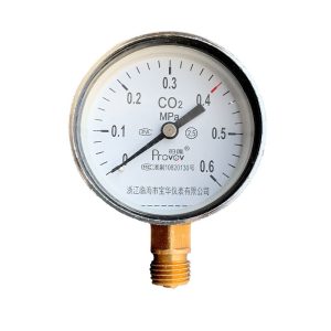 Provov Y-60 CO2 Pressure Gauge (0.25-25 MPa) for CO2 Pressure Reducing Regulators