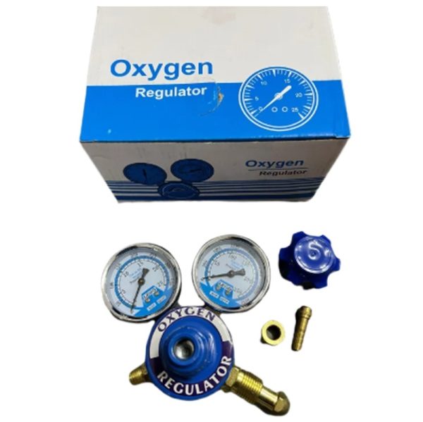 Adjustable Oxygen Pressure Regulator with Dual Gauges (0-3500 PSI) for Welding & Cutting Systems, Replaces LEGO WQ-001 Regulators - รูปภาพ 2