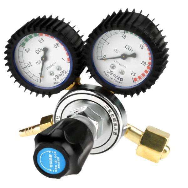 Dual Gauge CO2 Pressure Regulator (2.5-25 MPa Input, 1.25 MPa Output) for CO2 Cylinder HVAC Systems - Gambar 3