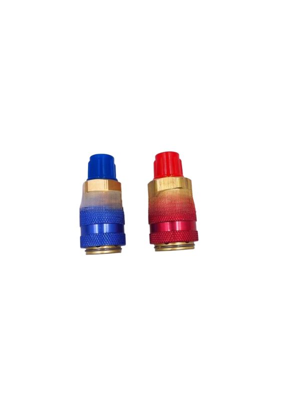 R134a Quick Coupler Set QC-12 (QC-M, QC-MH) for Automotive A/C Refrigerant Charging