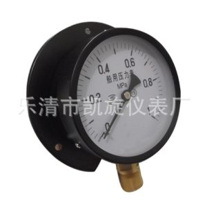 Panel Mount Marine Pressure Gauge Y100 Series 0-1.0 MPa (16) 1 MPa for Liquid, Gas, Steam, Oil Systems