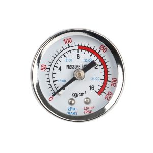 16kg/cm² Duplex Scale Pressure Gauge for HVAC Underfloor Heating Pressure Test
