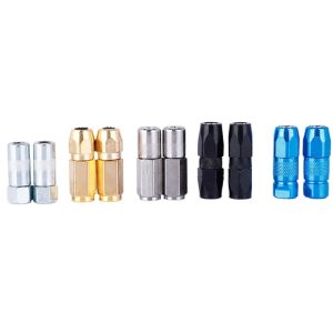 Grease Gun Flat Nozzle (Multiple Colors) for Lubrication Equipment, Replaces Universal Flat Mouth Grease Fittings